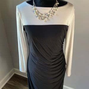 Ralph Lauren black & cream dress